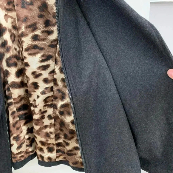 Sam Edelman Faux Leather Sleeve Spring Jacket - Picture 9 of 11